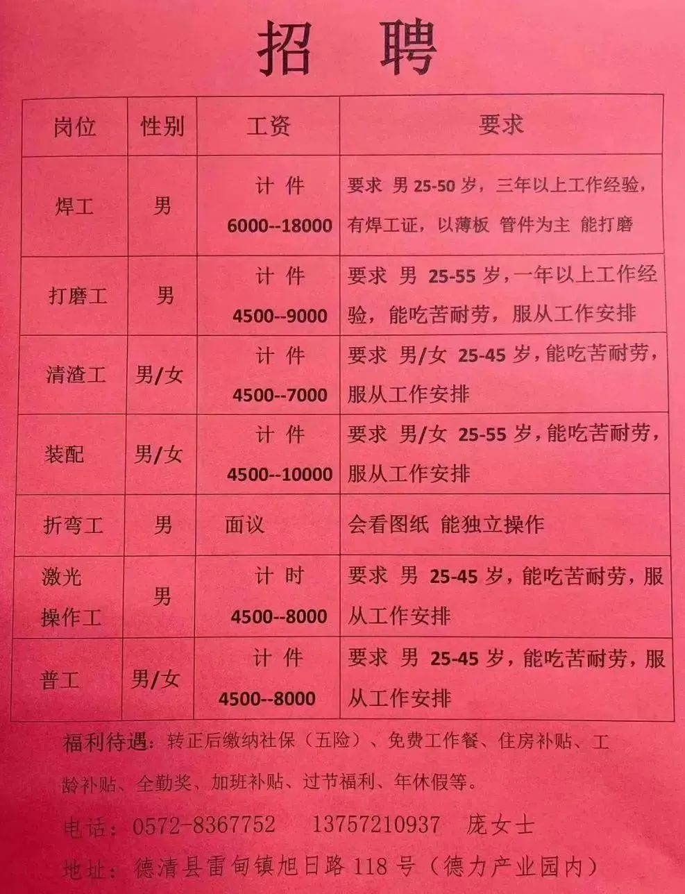 上虞108最新招工信息今日概覽