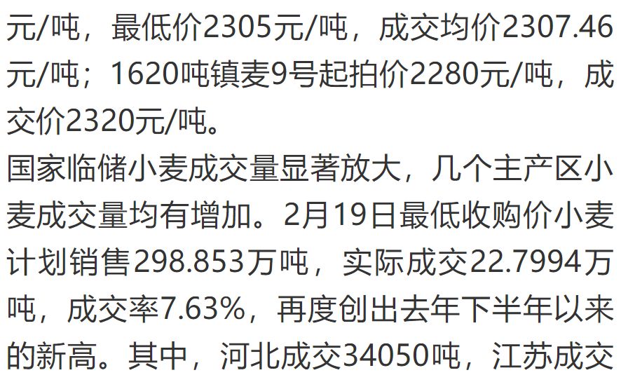 小麥價(jià)格最新行情及分析